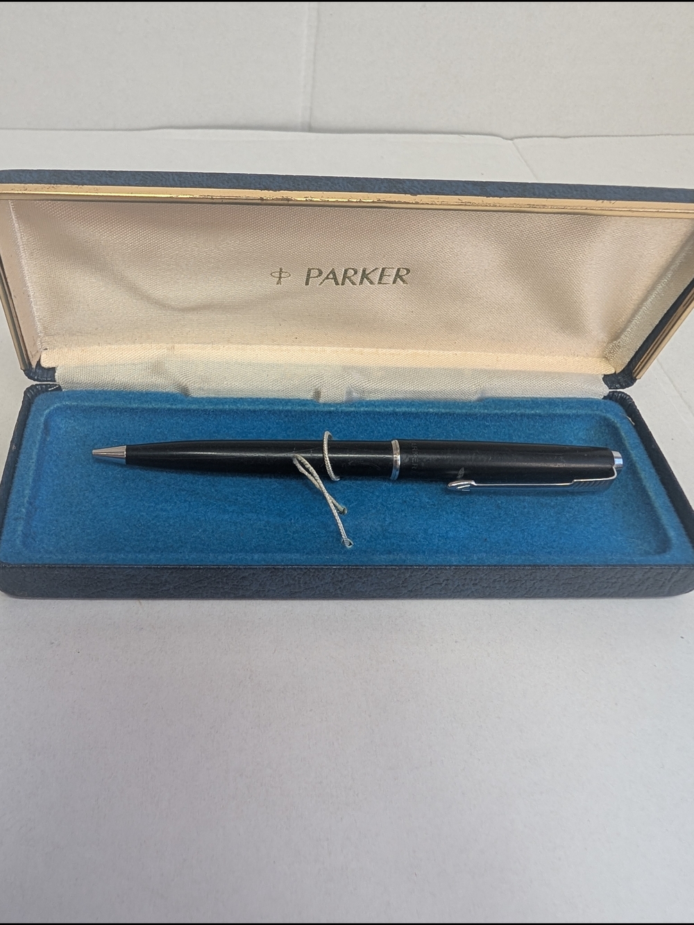 Parker Mechanical Pencil Black & Chrome With Original Box Vintage